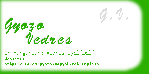 gyozo vedres business card